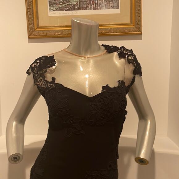 ERMANNO SCERVINO Black Lace Corset Dress Size IT 42 US 6 Cocktail Party Designer - Picture 7 of 13